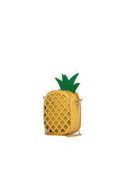 Sarı Ananas Çapraz Mini Çanta