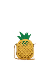 Sarı Ananas Çapraz Mini Çanta