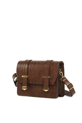 Taba Çift Kemerli Mini Kutu Çanta