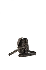 Gri Zebra Desen Üç Bölmeli Mini Çanta
