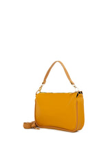 Sarı Saten Fitilli Baget Çanta