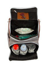 Gri Baby Bag Baskılı Kapaklı Sırt Çantası