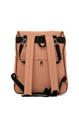 Pudra Baby Bag Baskılı Kapaklı Sırt Çantası