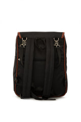 Siyah Baby Bag Baskılı Kapaklı Sırt Çantası