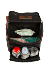 Siyah Baby Bag Baskılı Kapaklı Sırt Çantası