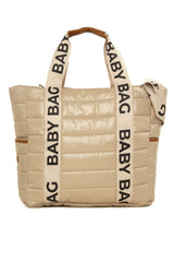 Vizon Baby Bag Kolonlu Nakışlı Puf Anne Bebek Çantası