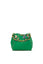 Yeşil Üç Bölmeli Fular Detaylı Mini Çanta