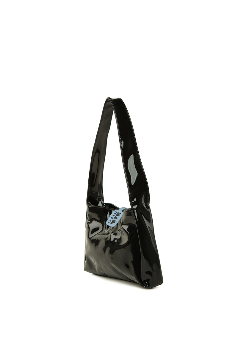 Siyah Rugan Çıtçıtlı Mini Baget