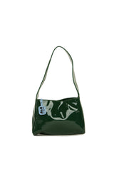 Yeşil Rugan Çıtçıtlı Mini Baget