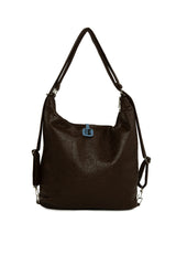 Kahverengi Beş Gözlü Cepli Salaş Askılı ve Sırt Çantası