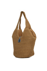 Vizon Oval Kova Hasır Tote Çanta