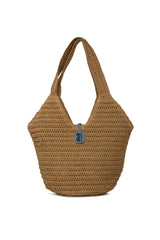 Vizon Oval Kova Hasır Tote Çanta