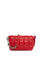Kırmızı Nakışlı Kapaklı Mini Çanta
