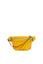 Sarı Tek Fermuarlı Kroko Desenli Bel Çantası