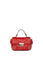Kırmızı Nakışlı Kemer Detaylı Mini Çanta