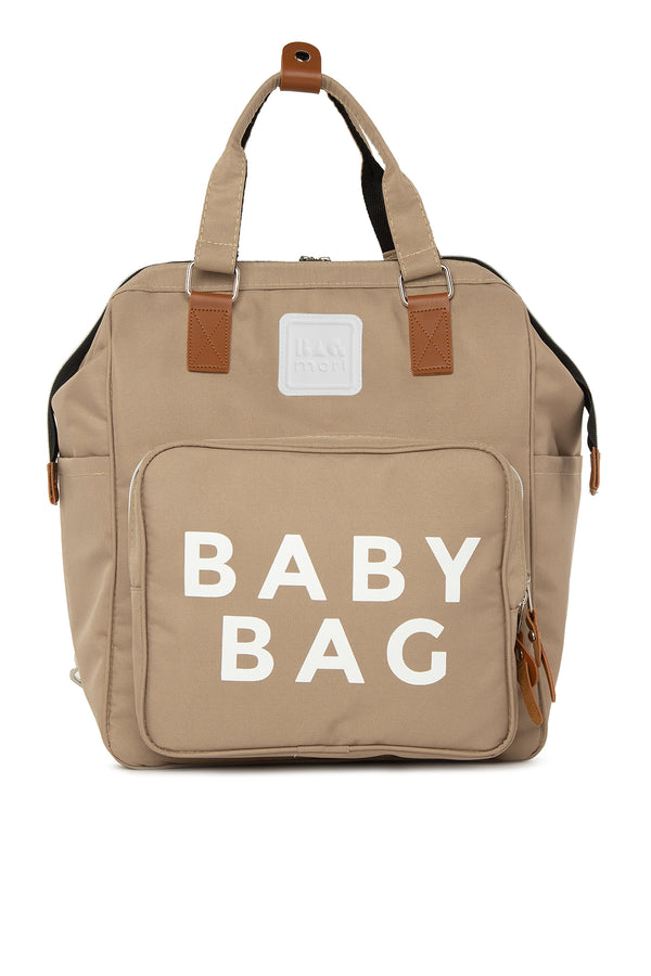 Vizon Baby Bag Baskılı Cepli Anne Bebek Bakım Sırt Çanta