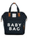 Lacivert Baby Bag Baskılı Cepli Anne Bebek Bakım Sırt Çanta