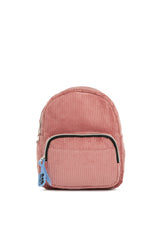 Pembe Kadife Cepli Mini Sırt Çantası