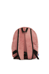 Pembe Kadife Cepli Mini Sırt Çantası