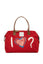 Kırmızı Love Baskılı Omuz Askılı Çanta