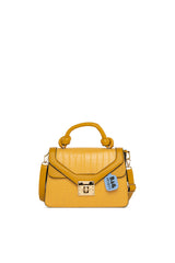 Sarı Bağlama Askılı Mini Kutu Çanta