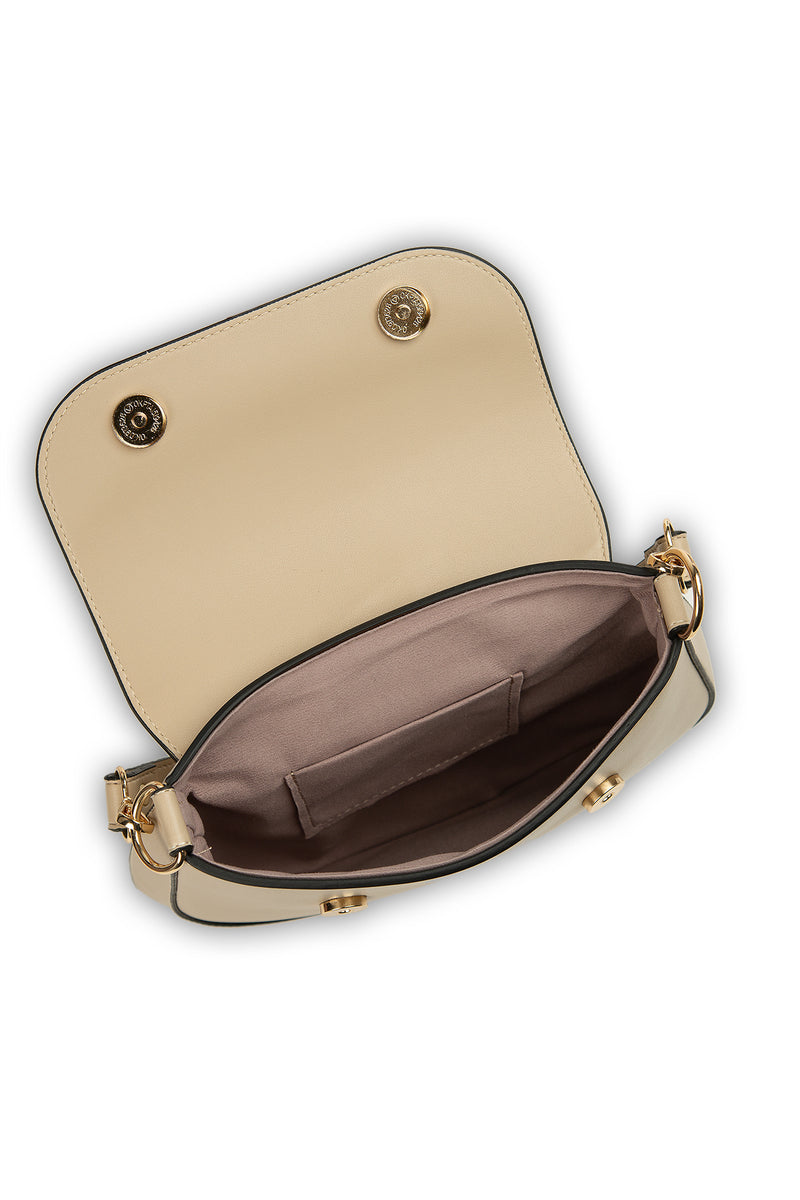 Vizon Askılı Kapaklı Oval Tasarım Çanta