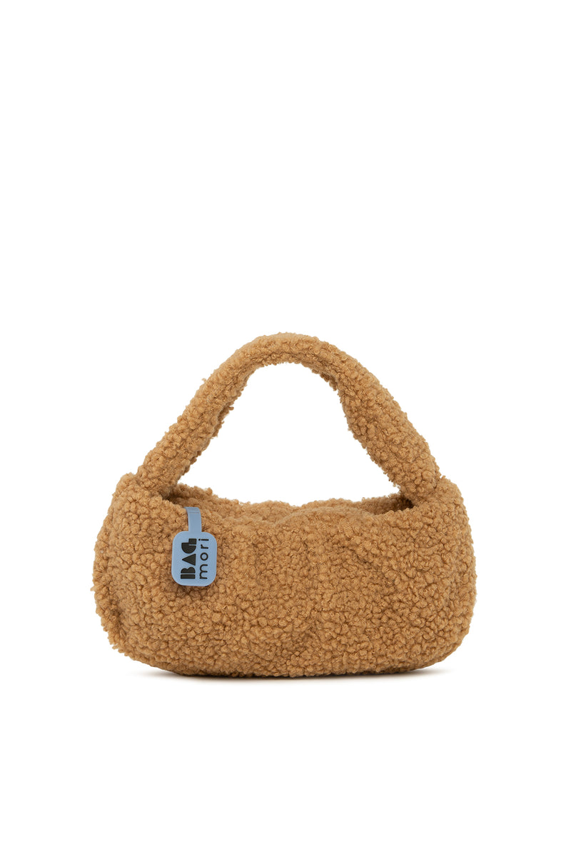 Camel Pilili Mini Peluş Çanta