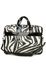 Zebra Fermuarlı Desenli Laptop Çantası