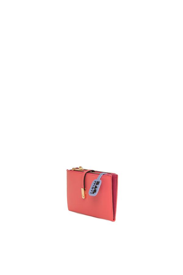 Pembe Kemerli Çift Gözlü Büyük Cüzdan