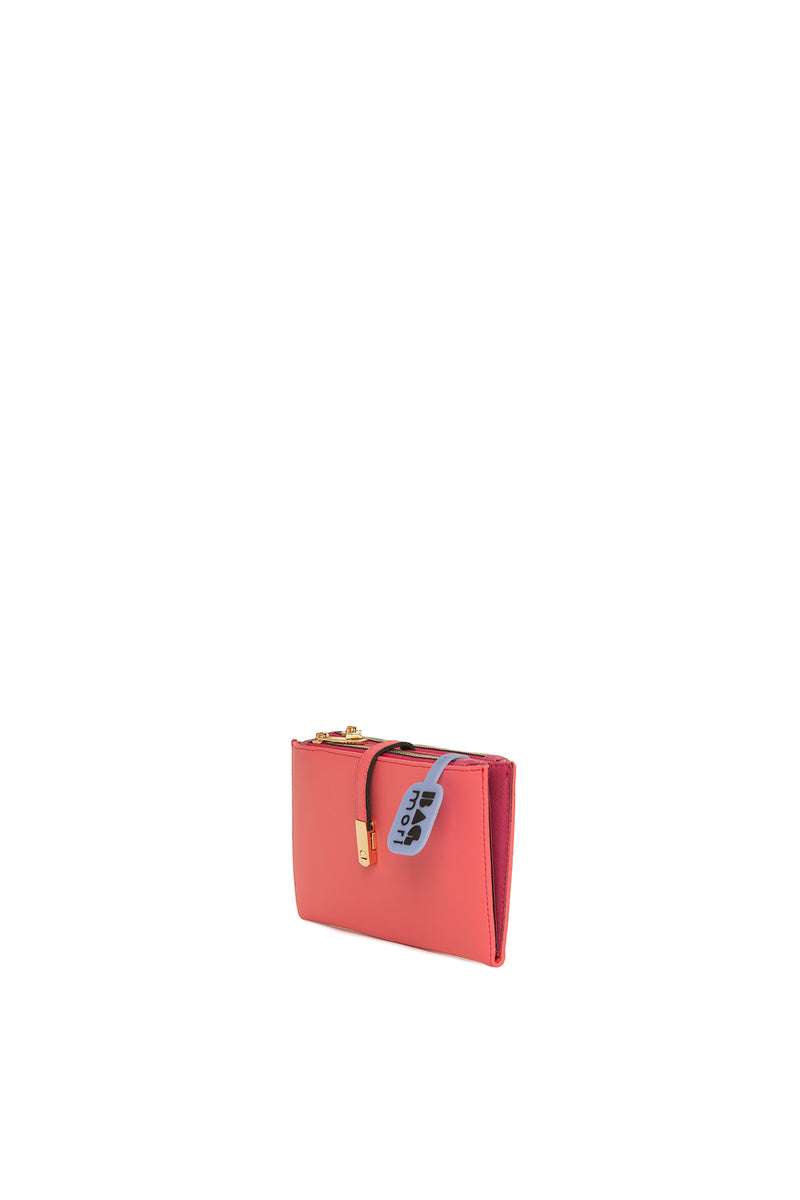 Pembe Kemerli Çift Gözlü Büyük Cüzdan