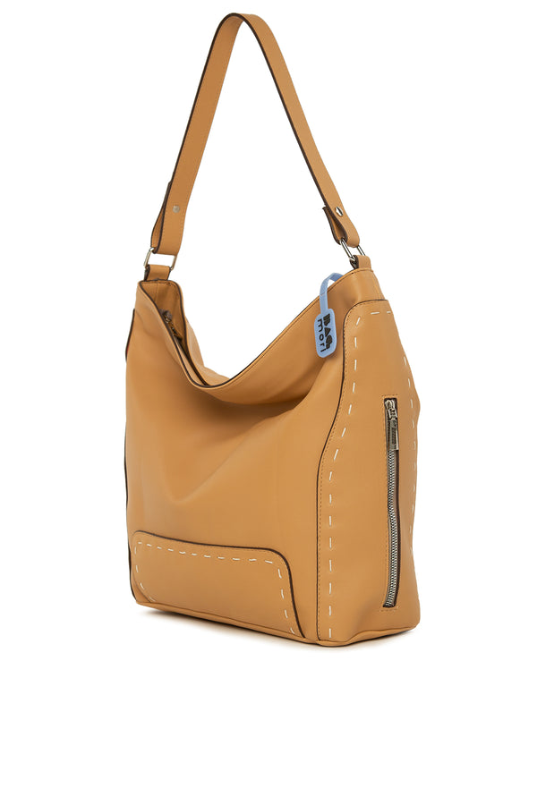 Camel Saraç Dikişli Salaş Yumuşak Çanta