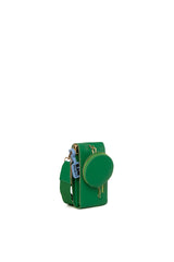 Koyu Yeşil Üç Bölmeli Cüzdan Detaylı Mini Çanta