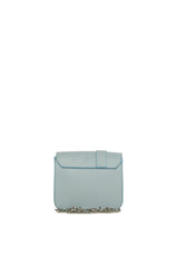 Mavi Kemer Detaylı Kapaklı Kutu Çanta