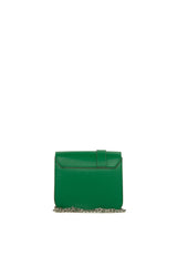 Yeşil Kemer Detaylı Kapaklı Kutu Çanta