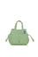 Yeşil Kemer Detaylı Dikişli Mini Çanta