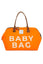 Turuncu Baby Bag Baskılı Bebek Bakım Çantası