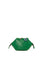 Yeşil Oval Örme Derili Askılı Çanta