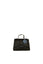 Siyah Oval Kapaklı Mini Kutu Çanta