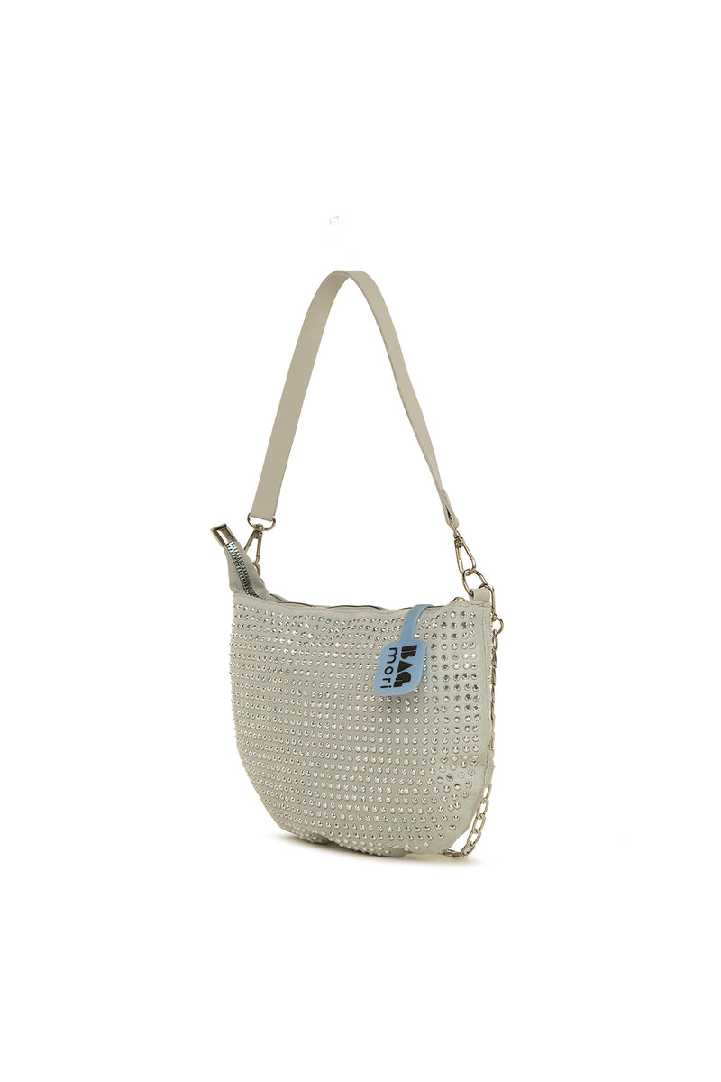 Gri Taşlı Tasarım  Oval Baget