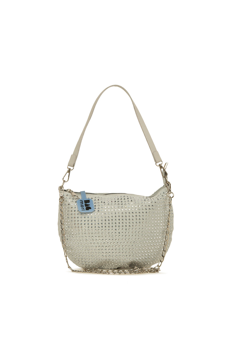 Gri Taşlı Tasarım  Oval Baget