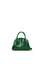 Yeşil Oval Parlak Kroko Askılı Çanta