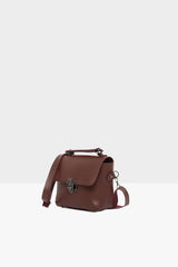 Bordo Mini Kapaklı Çanta