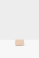 Pudra Kapaklı Fermuarlı Mini Cüzdan