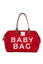 Kırmızı Baby Bag Baskılı Bebek Bakım Çantası