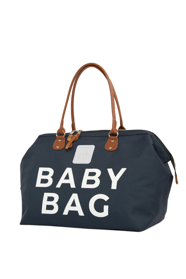 Lacivert Baby Bag Baskılı Bebek Bakım Çantası