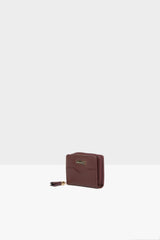 Bordo Püsküllü Mini Cüzdan