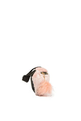 Pembe Peluş Fermuarlı Bel Çantası