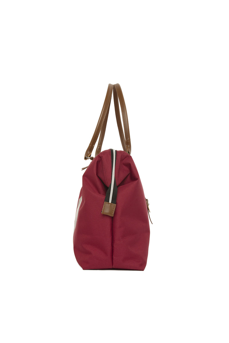 Bordo Pug Baskılı Omuz Askılı Çanta