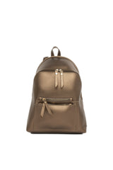 Bakır Çift Yan Fermuarlı Sırt Çantası