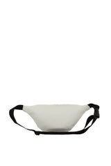 Beyaz Oval Cepli Kolonlu Bel Çantası